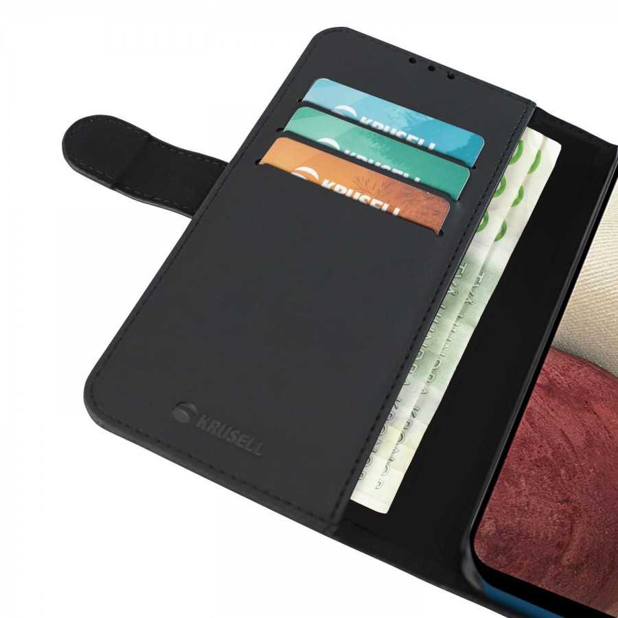 Phone Wallet Black for Samsung Galaxy A12