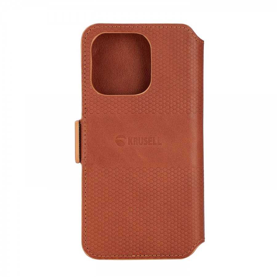 Apple iPhone 14 Pro Leather Phone Wallet / Cognac