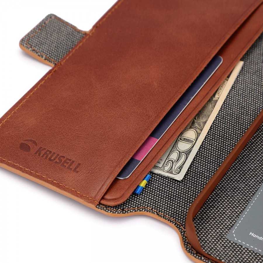Apple iPhone 14 Pro Leather Phone Wallet / Cognac