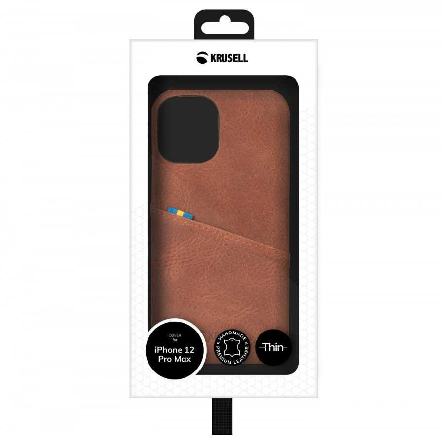 Sunne Card Cover for iPhone 12 Pro Max / Cognac